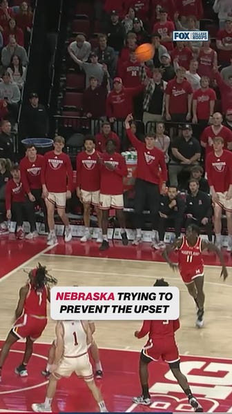Nebraska STEAL & DUNK for the lead 💪