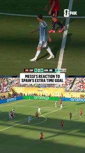 Messi looks on as Spain takes the lead over Argentina in the FIFA World Cup Final