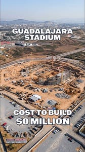 A preview of Guadalajara Stadium before the 2026 FIFA World Cup 📍