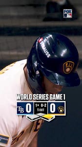 The Brewers leave Game 1 with the W