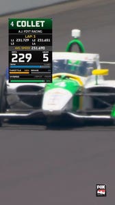 What a run for rookie Caio Collet in Indy 500 qualifying! He ends the first session in 7th