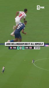 One of the best solo runs you will see at this FIFA World Cup, courtesy of Jude Bellingham 🏴