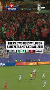 Scenes in Winterthur as Switzerland EQUALIZES against the defending champions Argentina