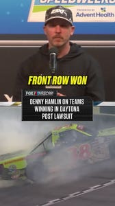 Denny Hamlin on teams winning in Daytona post lawsuit 👀