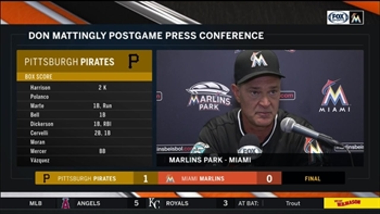 Don Mattingly says it just didn't work out tonight