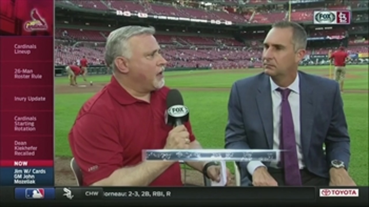 John Mozeliak: 'A very scary moment' when he saw Carlos Martinez take a knee in game