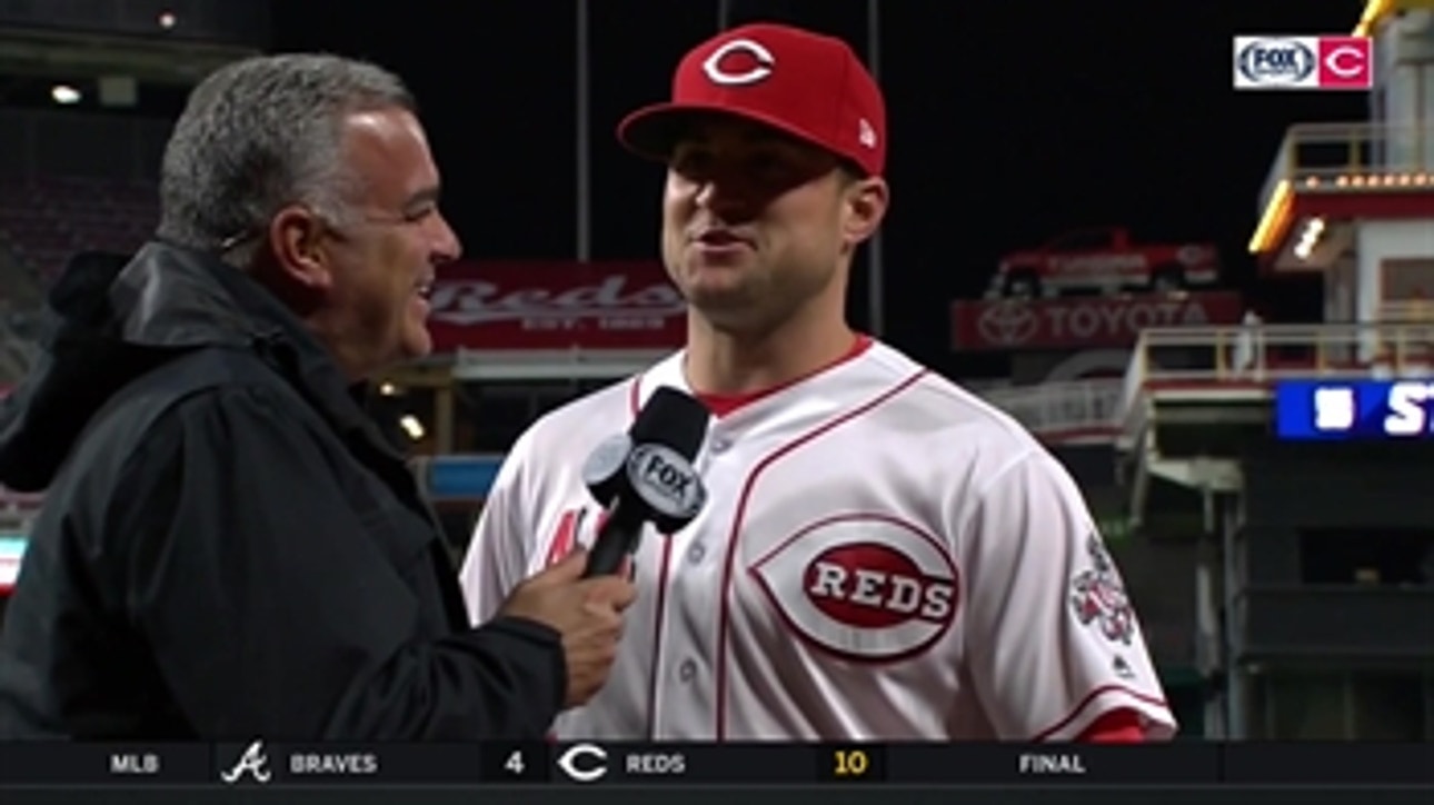Scott Schebler likes hitting in front of Joey Votto atop the Reds' lineup