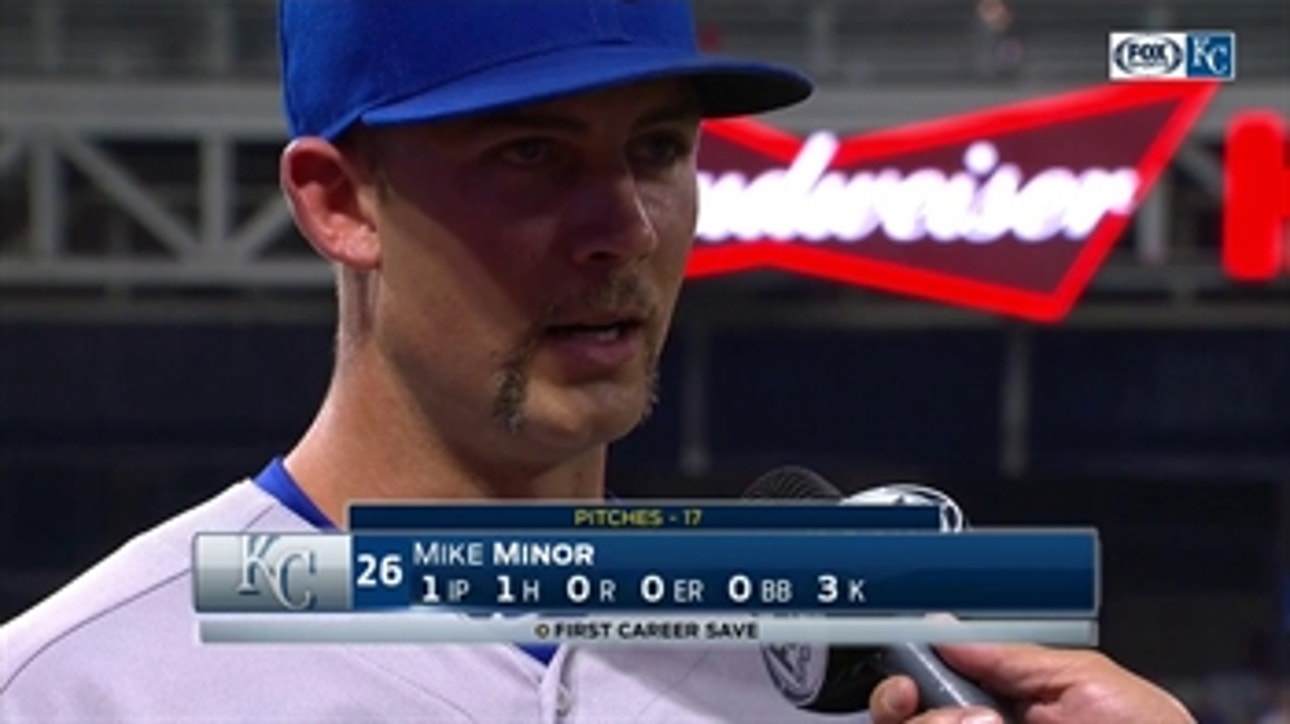 Mike Minor on pitching in the ninth: 'I want to say it's the same thing, but it's not'