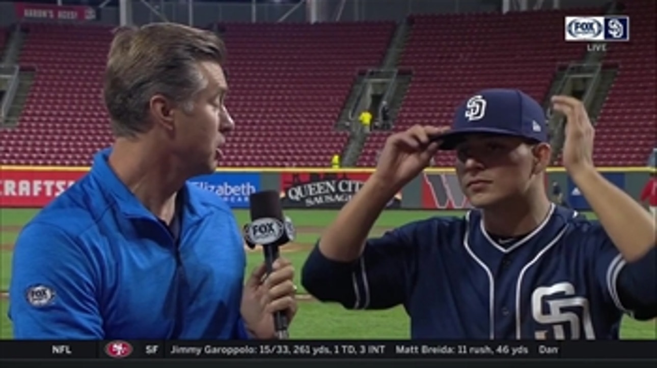 Luis Urías discusses his 2-for-5 day after the Padres win