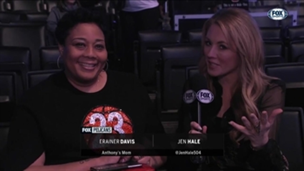 AD's Mom in Attendance at All-Star Game ' Pelicans Live