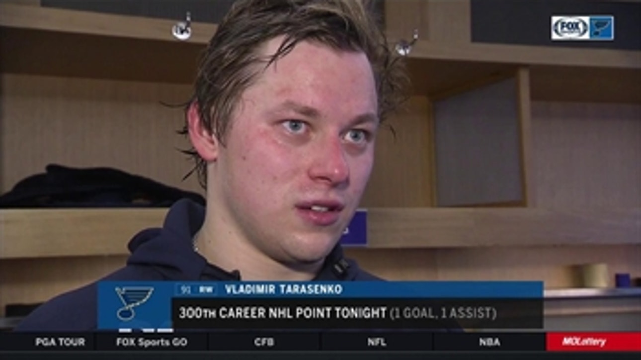 Vladimir Tarasenko after Blues' win over Maple Leafs: 'It's nice to beat a good team'