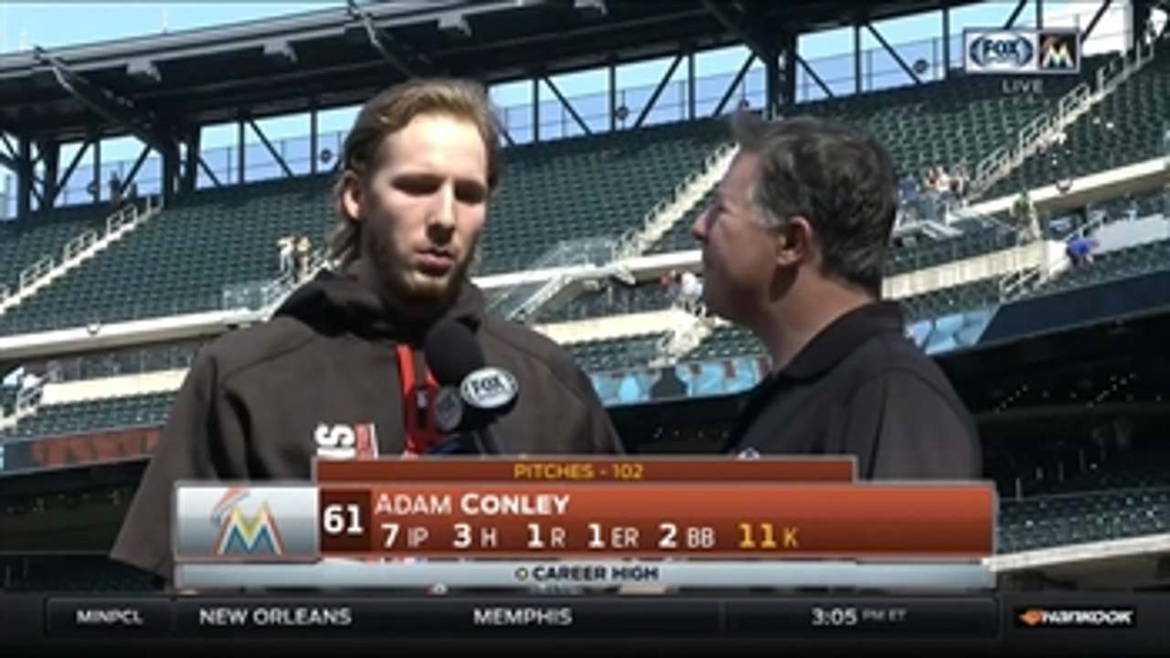 Adam Conley credits lack of mistakes for 11-strikeout day