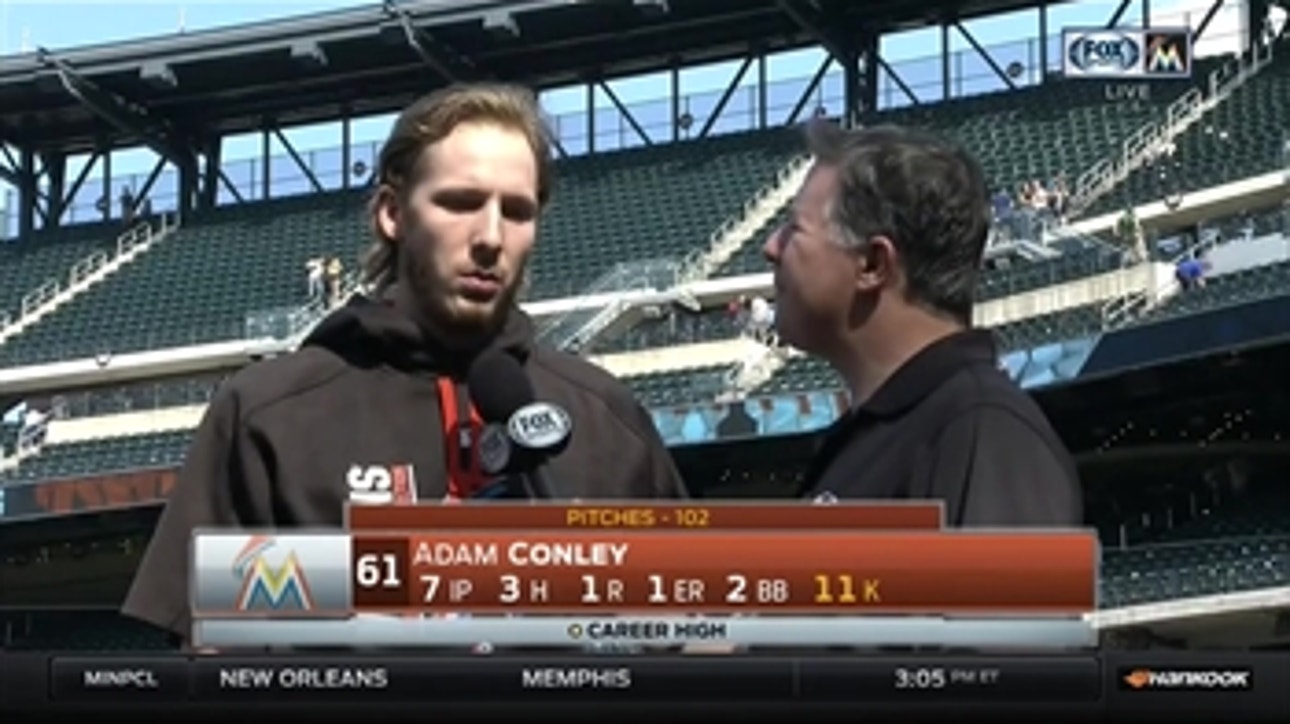 Adam Conley credits lack of mistakes for 11-strikeout day