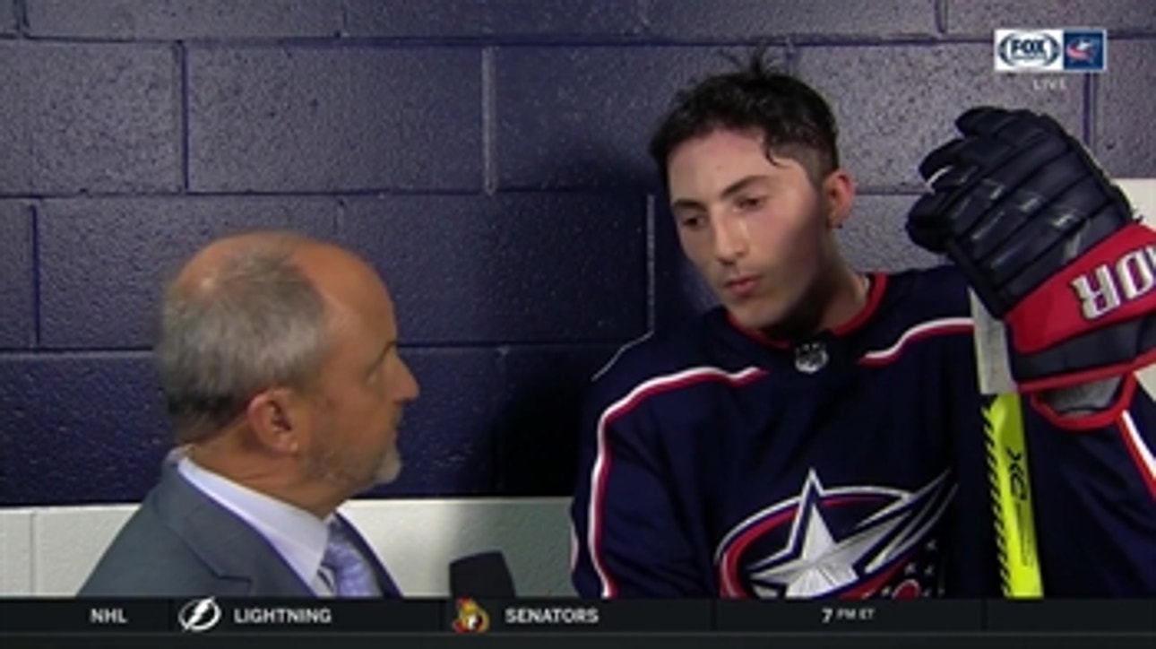 Zach Werenski talks about where the team fell short in their loss to San Jose