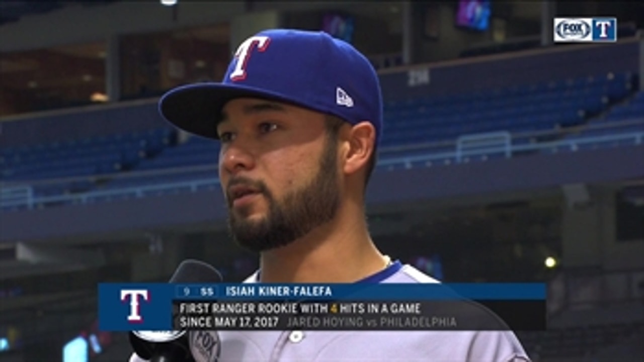 Isiah Kiner-Falefa, Rangers swing the bats in win over Rays