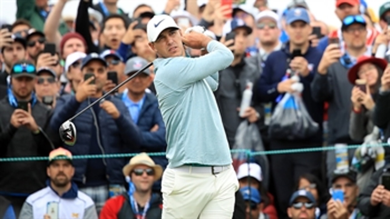 Watch Brooks Koepka's tee shot on the 16th at the 2019 U.S. Open