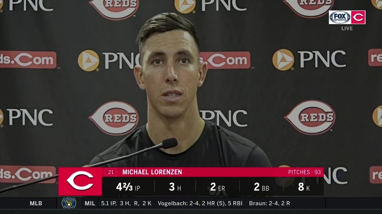 Mike Lorenzen discusses his career high 8 strikeouts in the Reds 7-3 win over the White Sox