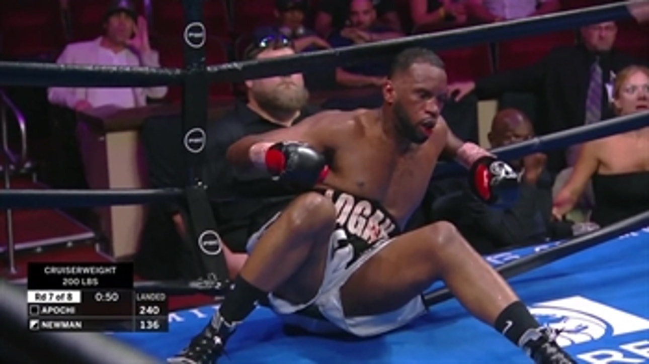 Efe Apochi KO's Earl Newman in the 2nd round | PBC on FOX