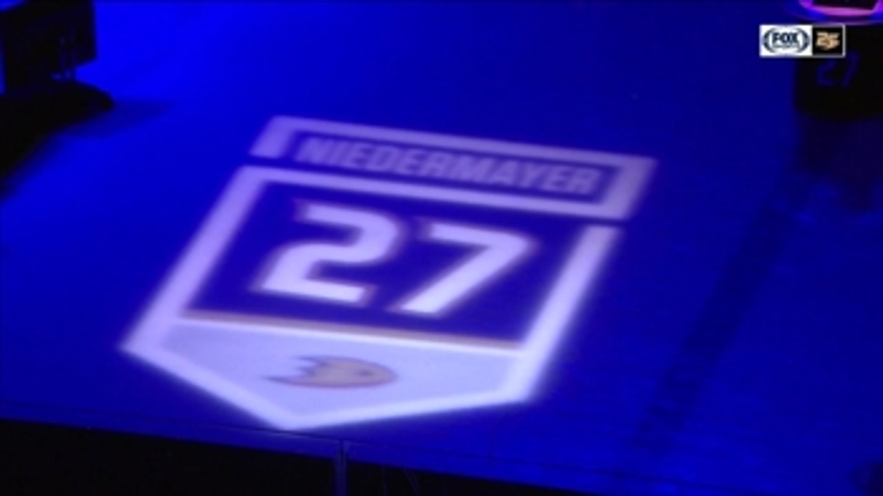 Scott Niedermayer honored at Honda Center