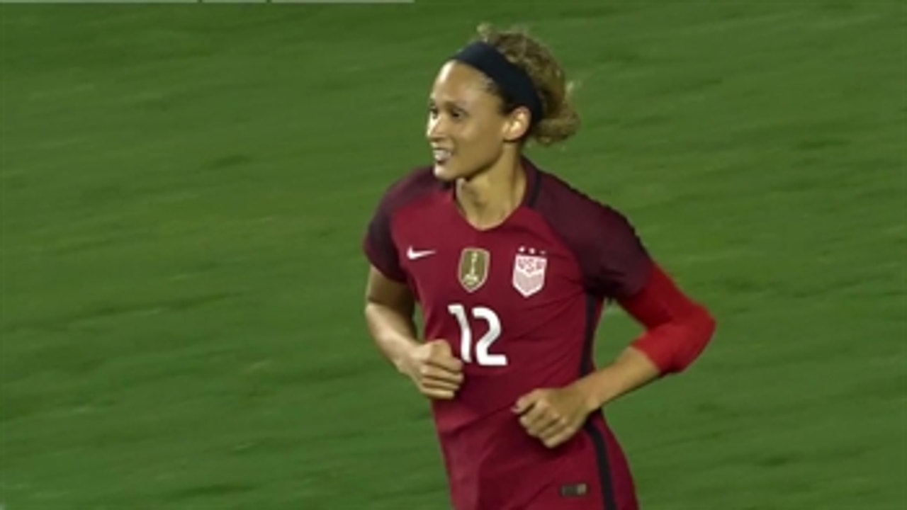Lynn Williams scores for USA against Germany ' 2017 SheBelieves Cup