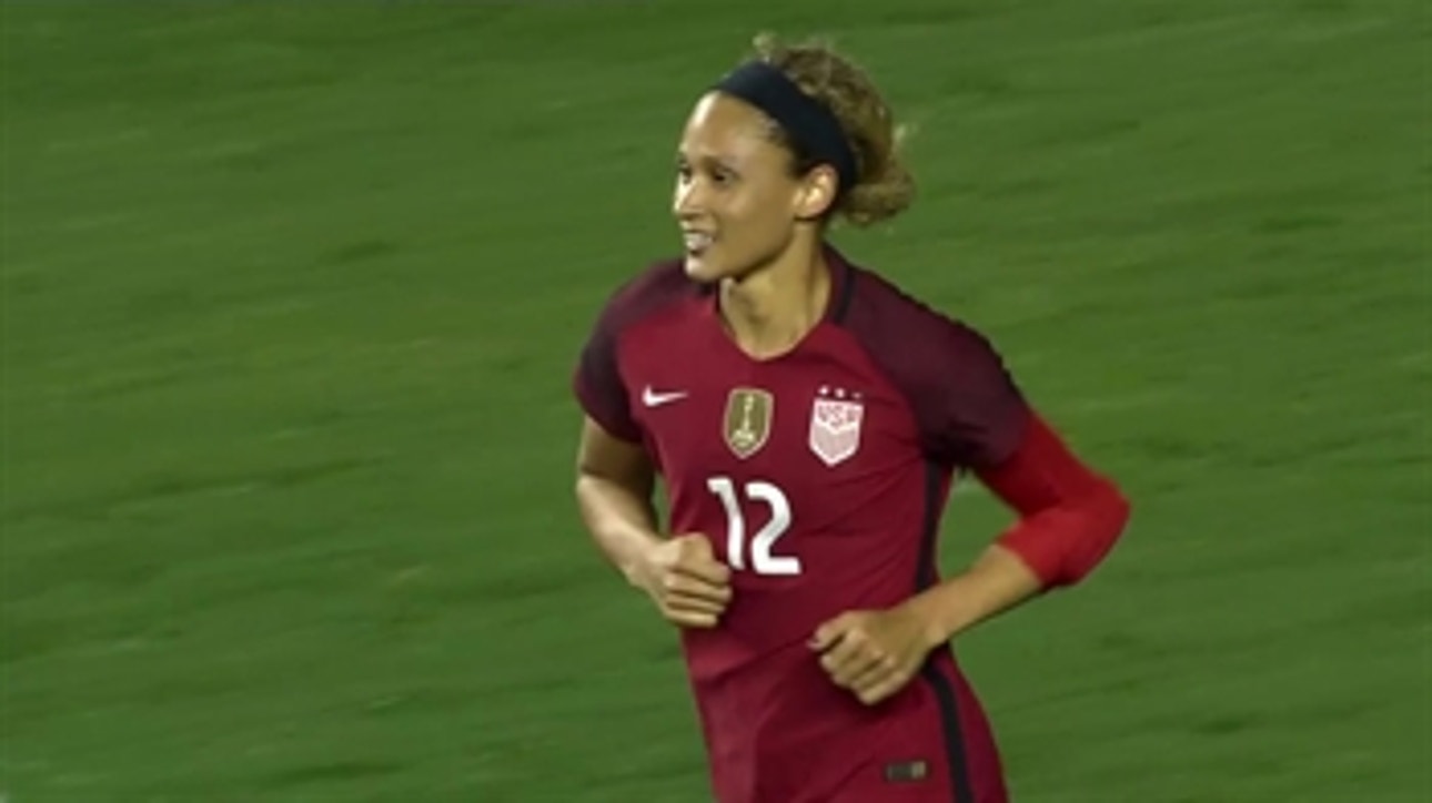 Lynn Williams scores for USA against Germany ' 2017 SheBelieves Cup
