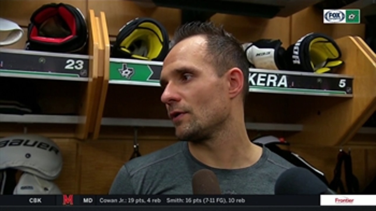 Andrej Sekera on the Stars 2-1 OT loss to the Oilers