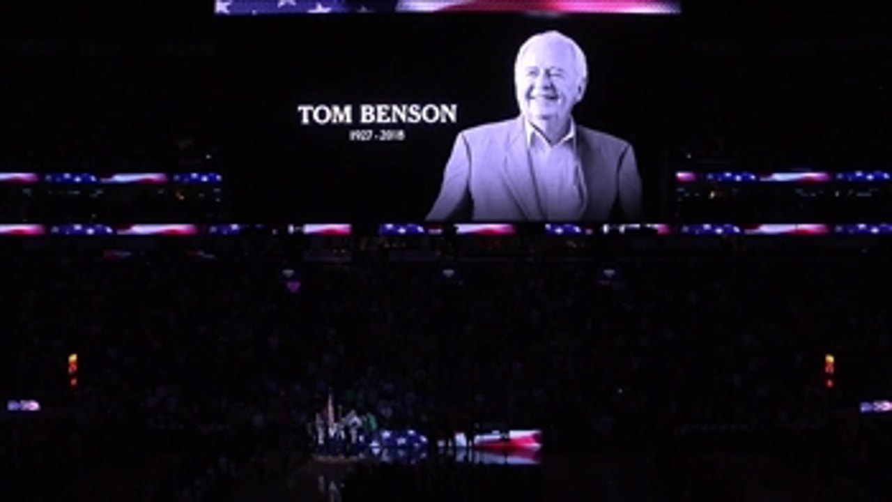 Tom Benson Tribute Before Tip vs. Rockets
