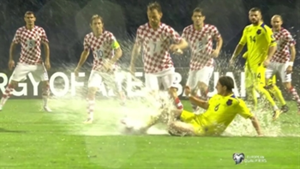 Croatia vs. Kosovo postponed due to waterlogged pitch ' 2017 UEFA World Cup Qualifying Highlights