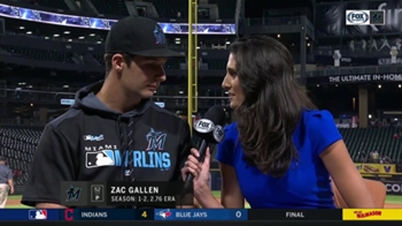 Zac Gallen talks about what it means to get his first Major League win