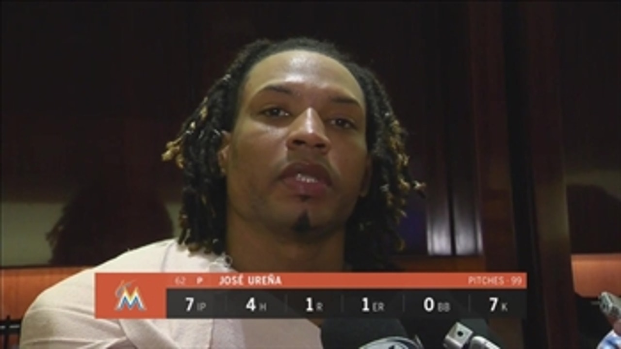 Marlins righty Jose Urena on locking in after giving up HR