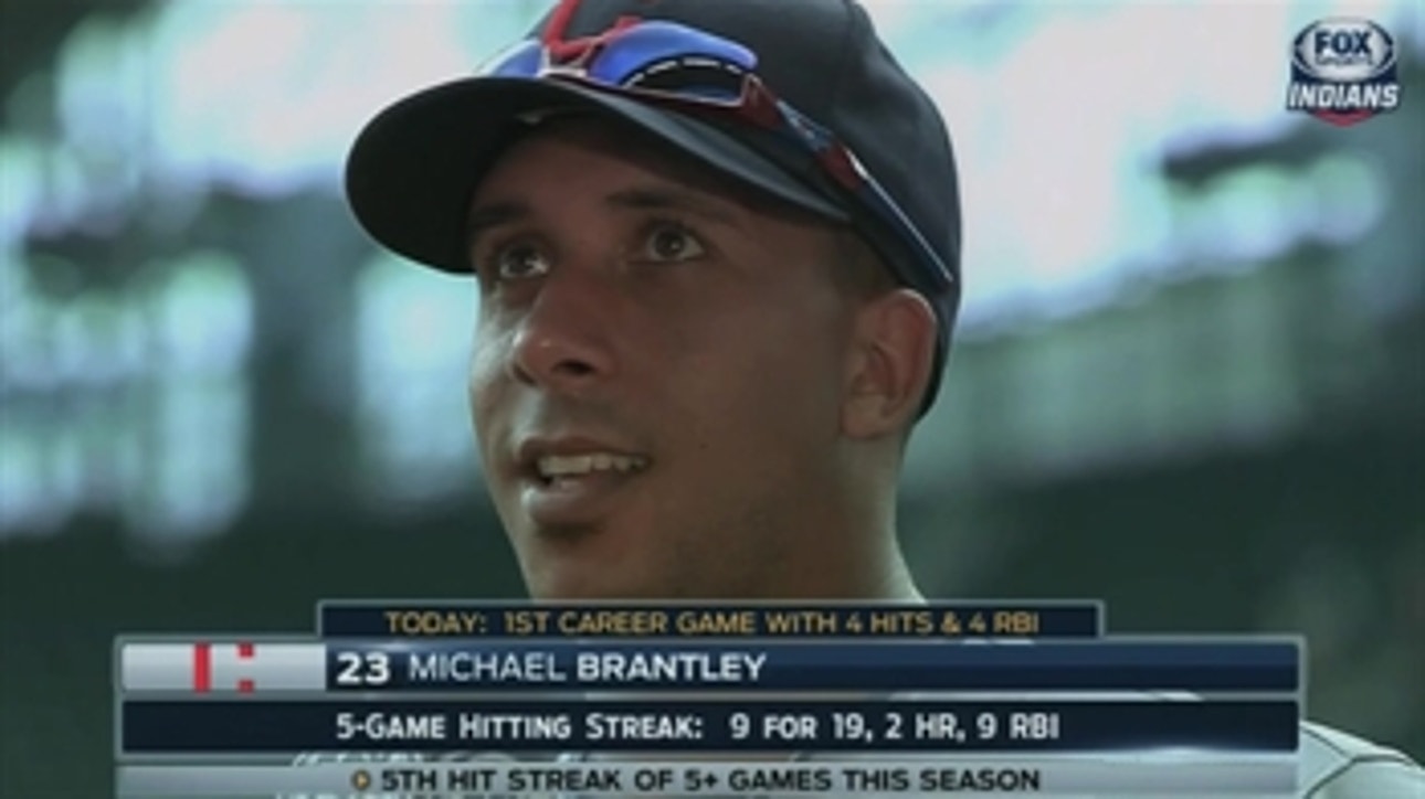 Michael Brantley after his big day at the plate