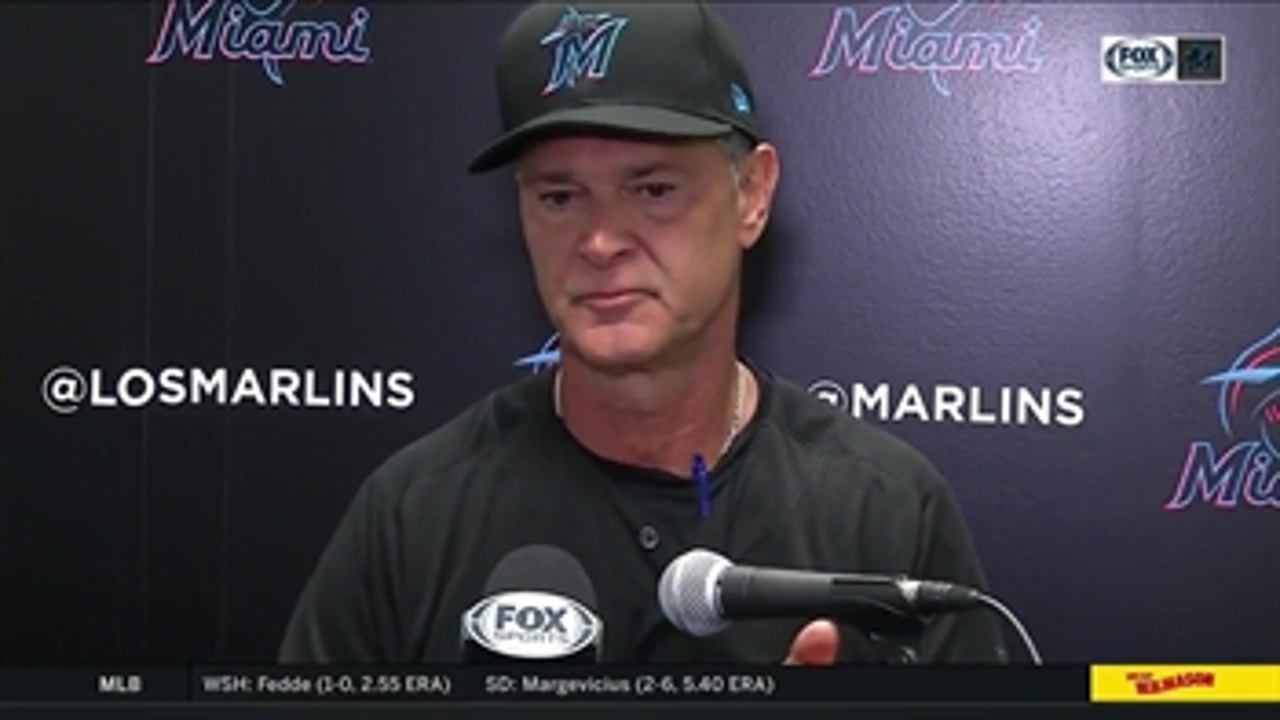 Don Mattingly talks Jose Urena's start, Marlins' bullpen