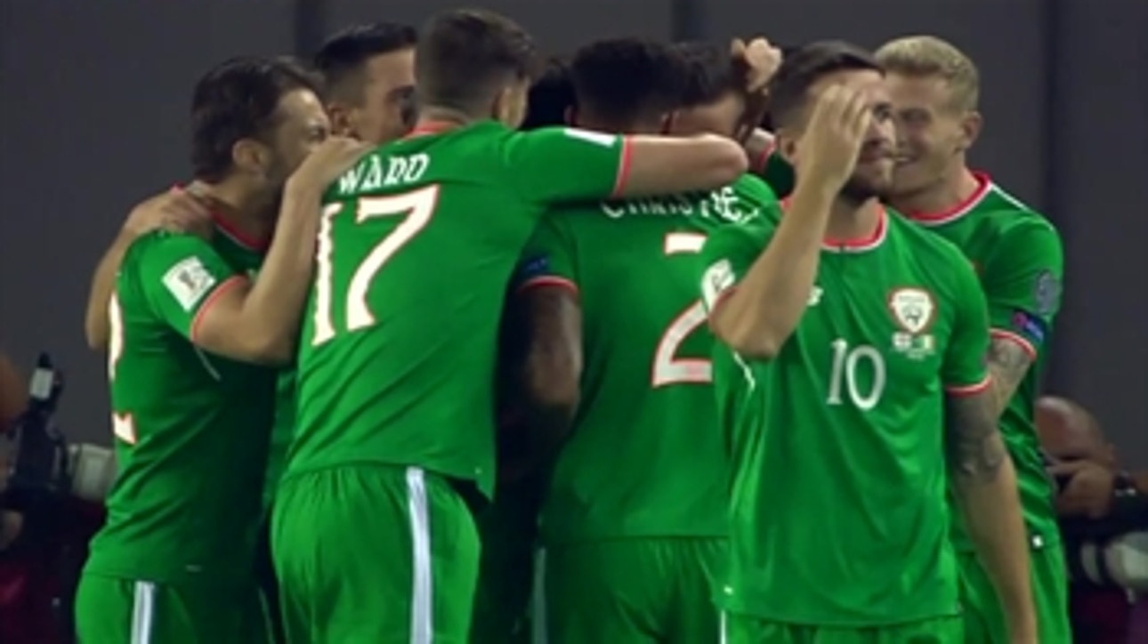 Shane Duffy puts Ireland in front vs. Georgia ' 2017 UEFA World Cup Qualifying Highlights