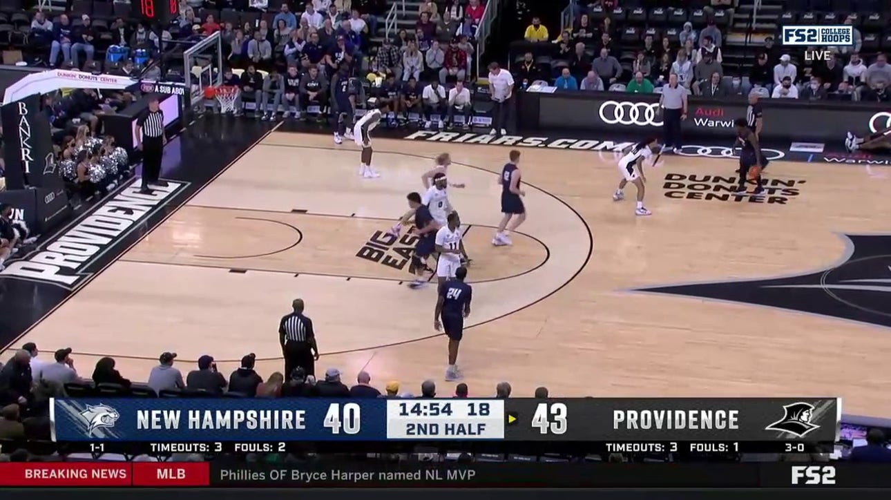 Alyn Breed throws down dunk as Providence leads New Hampshire