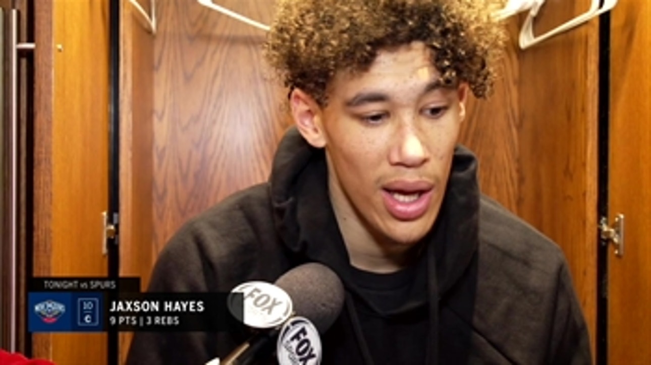 Jaxson Hayes on the Pelicans tough loss to the Spurs