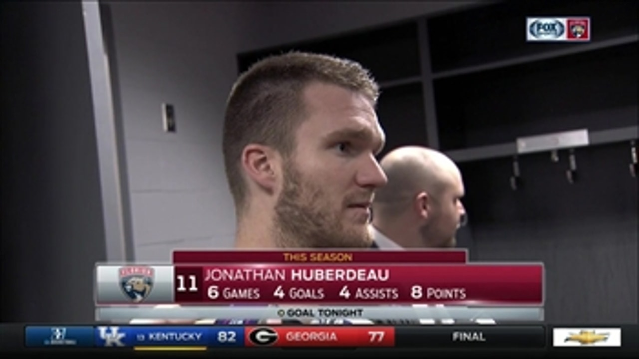 Jonathan Huberdeau: We showed what kind of team we are tonight