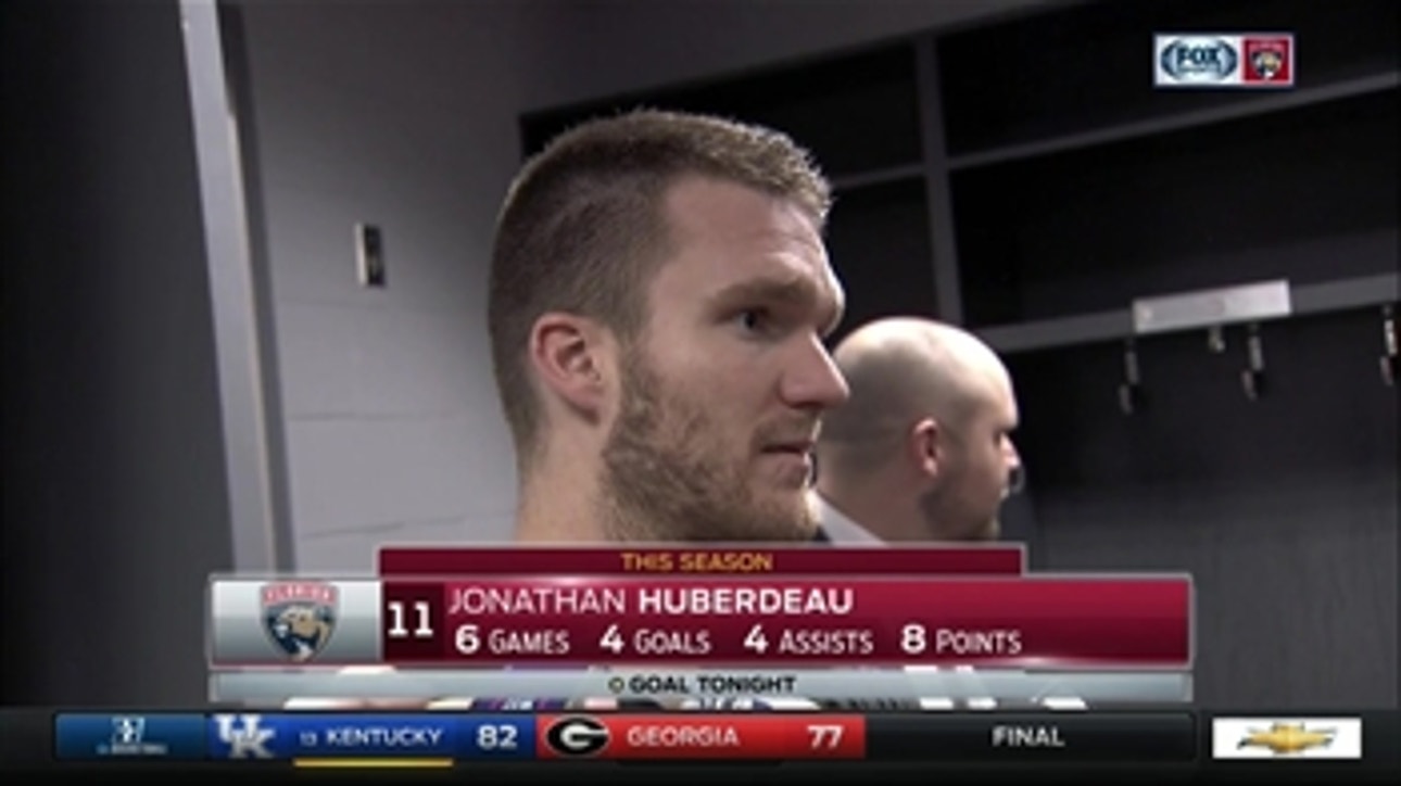 Jonathan Huberdeau: We showed what kind of team we are tonight