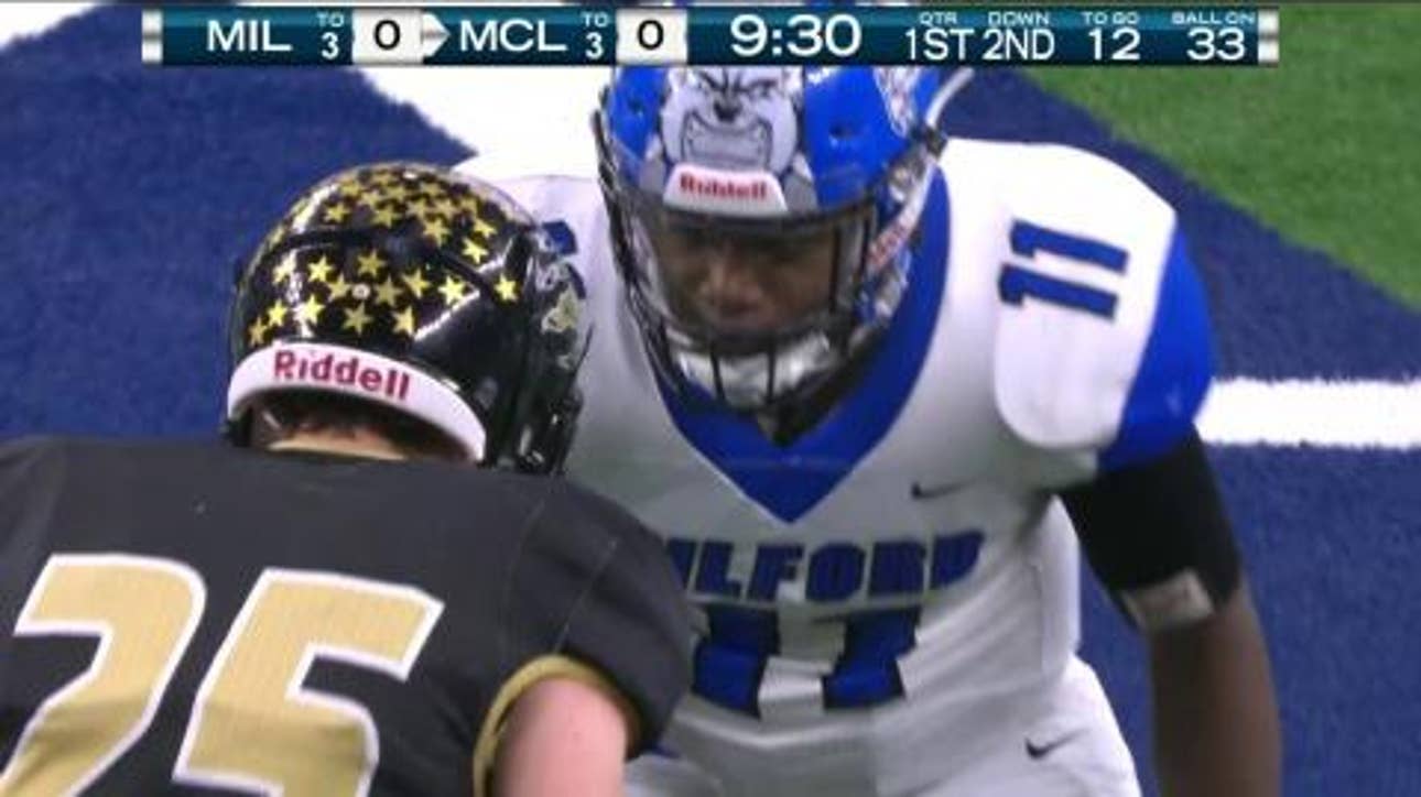 HIGHLIGHTS: McLean rushes in for first touchdown, up 8-0 over Milford ' UIL Texas State Football Championships
