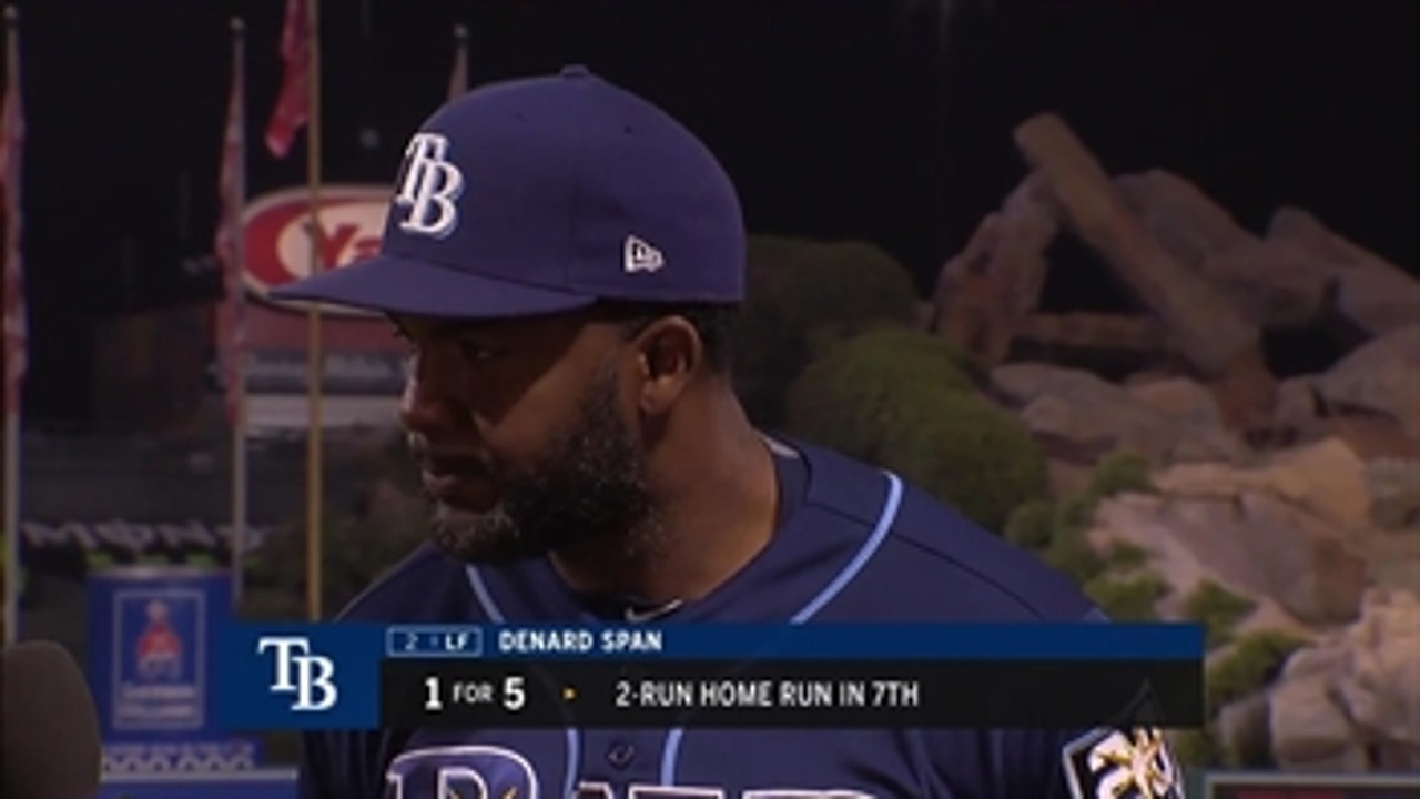 Denard Span on Rays' series-opening win over Angels
