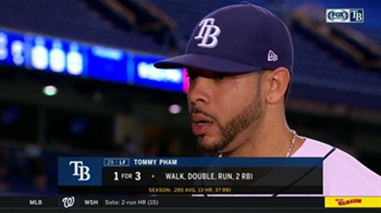 Tommy Pham on Charlie Morton: 'He's been fantastic for us all season'