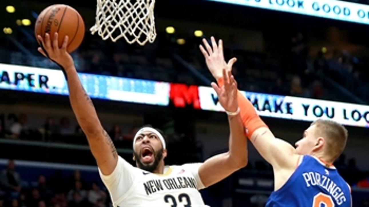 Cris Carter makes a solid case why the Knicks should trade Kristaps Porzingis for Anthony Davis