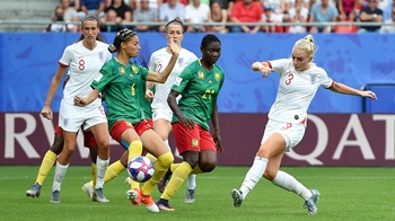 England go up 3-0 vs. Cameroon on Alex Greenwood's goal ' 2019 FIFA Women's World Cup™