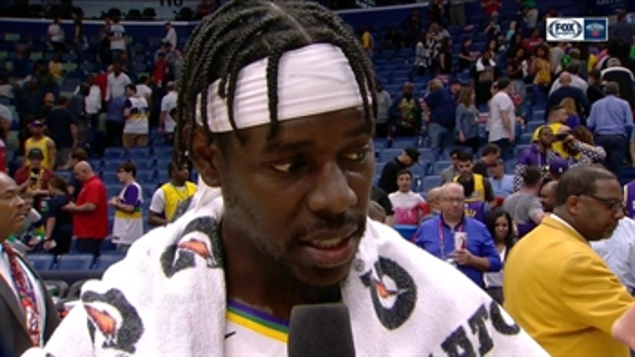 Jrue Holiday talks about his big performance against the Lakers