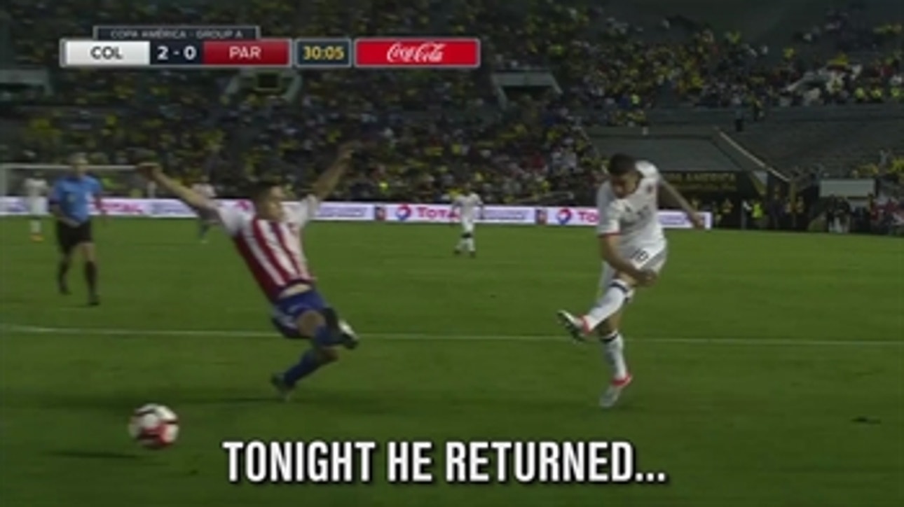 James Rodriguez's night started with a coin flip fail, but it got better from there