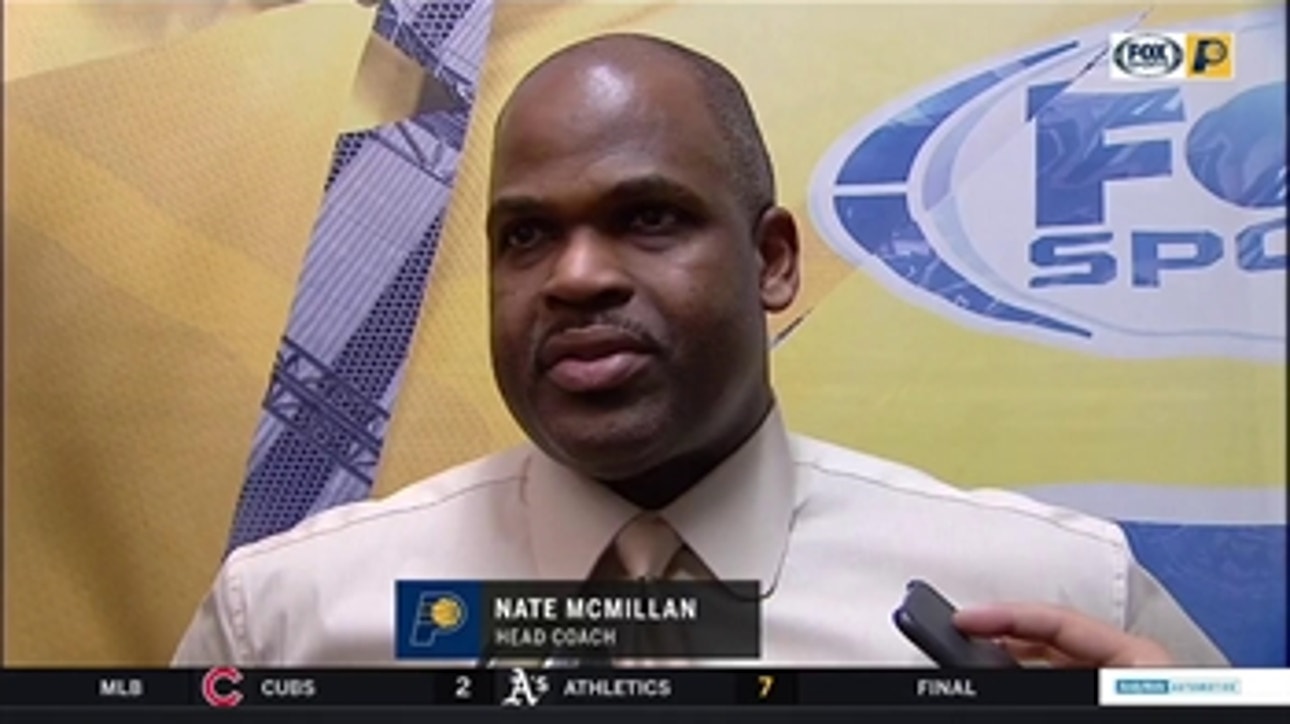 McMillan on Oladipo's late foul: 'I didn't see it ... Everything happened so fast'