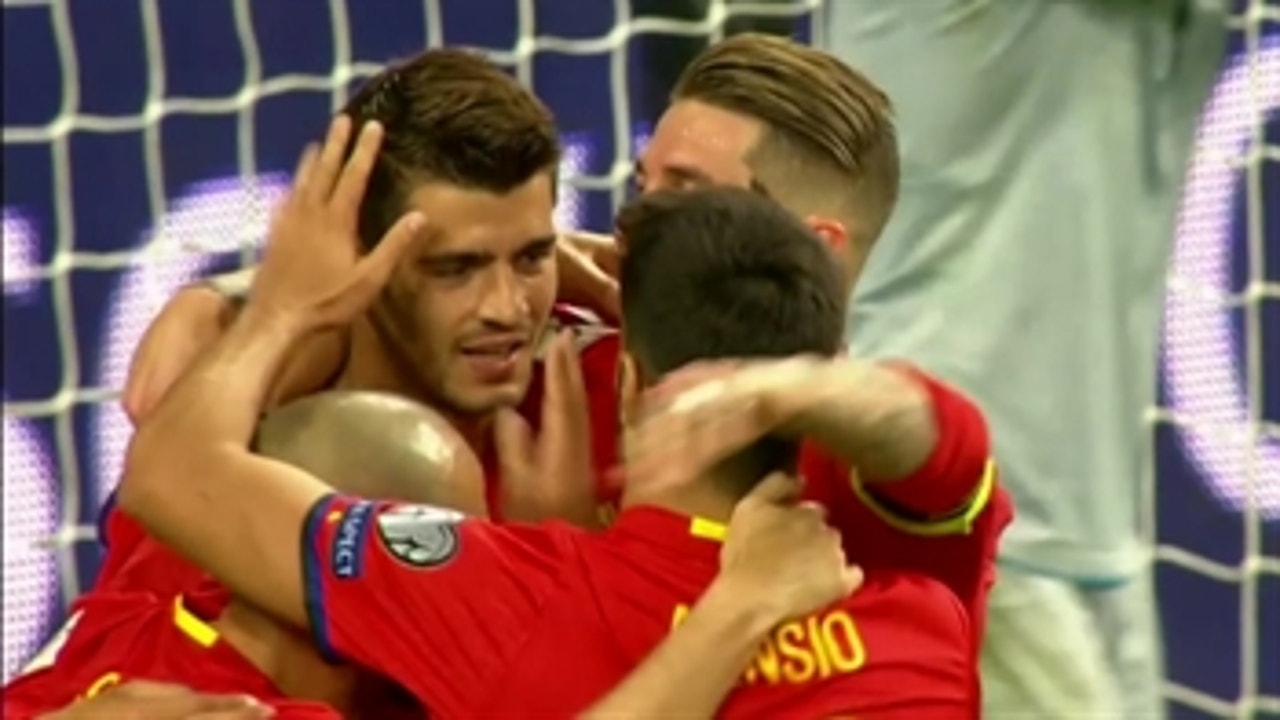 Alvaro Morata goal extends Spain's lead over Italy ' 2017 UEFA World Cup Qualifying Highlights
