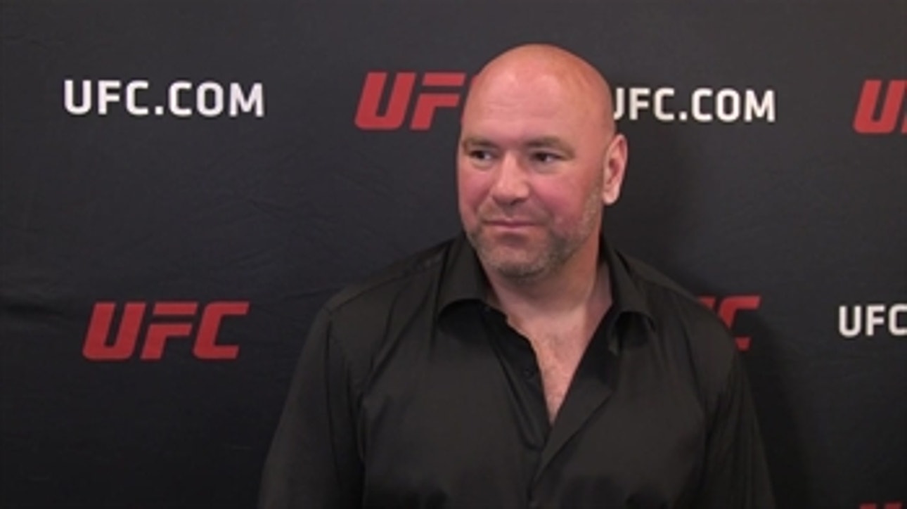 Dana White reacts to a historical UFC 226 card involving Daniel Cormier, Brock Lesnar and Stipe Miocic ' INTERVIEW ' UFC226