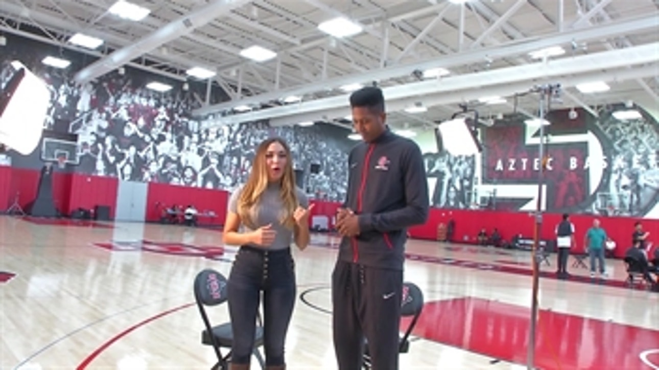 At 6'10'', is San Diego State's Malik Pope taller than a school bus? We test his teammates.