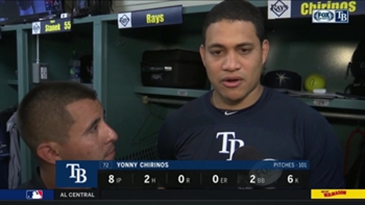 Yonny Chirinos says his focus was on staying aggressive after recording his 7th win