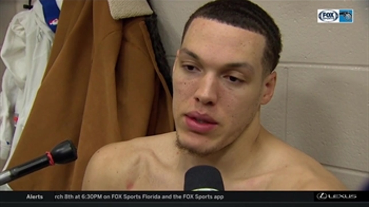 Aaron Gordon on tonight's loss: 'I'm learning and I'm growing'